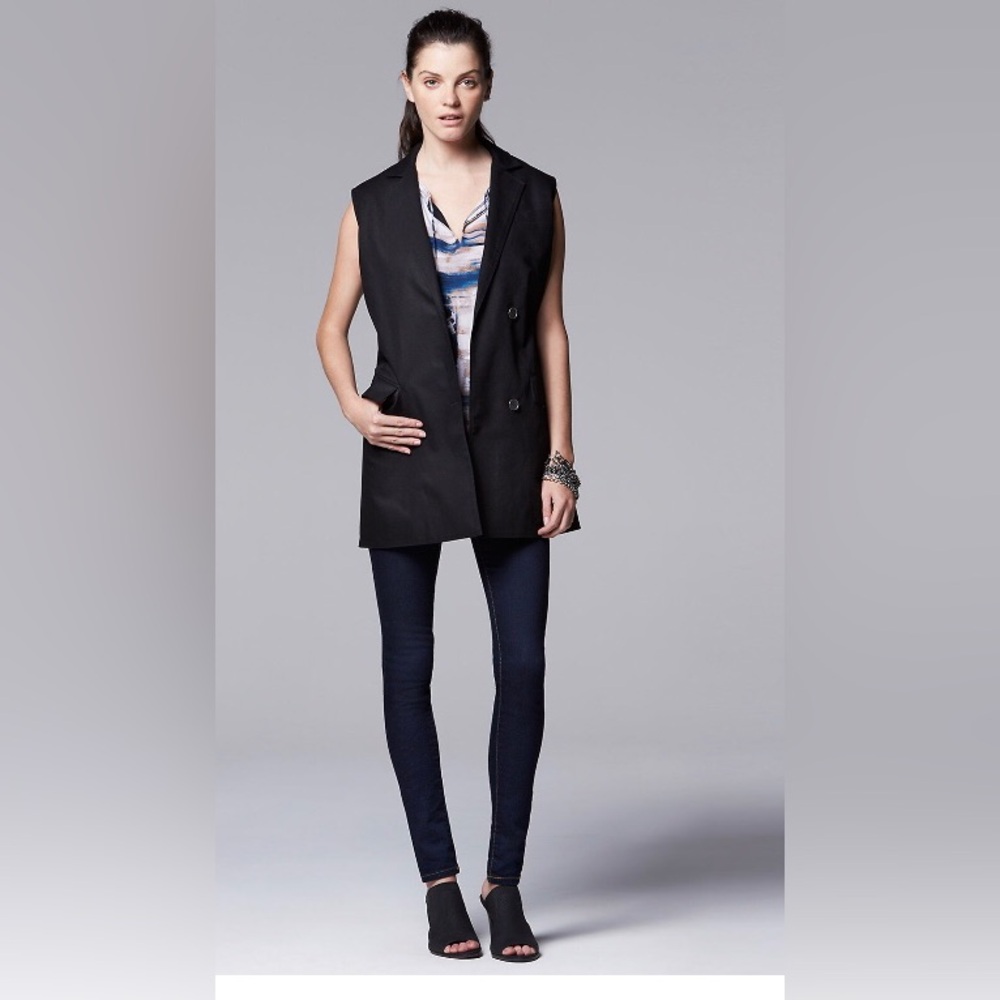 Women’s Simply Vera Vera Wang Vest, Size Medium NWT Size Medium - Picture 2 of 16
